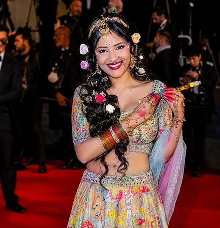 Actress Sanya Thakur Turns Radha Rani At Cannes Red Carpet 2026, Represents Sanatan Culture Globally